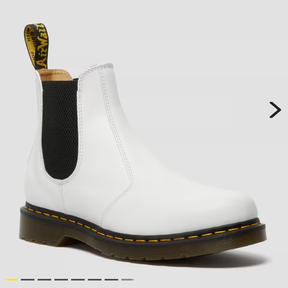 Dr Martens White Chelsea Boots